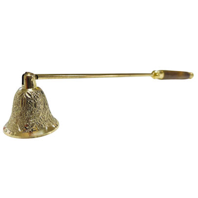Brass Candle Snuffer with Wooden Handle
